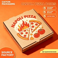 Boîte à pizza carrée en carton ondulé kraft 3 plis, recyclable et écologique, avec logo personnalisé imprimé, jetable, OEM, fournie directement par l'usine