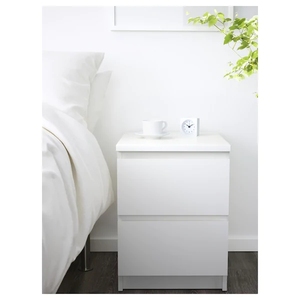 Easy <span class=keywords><strong>Malm</strong></span> 2-ลิ้นชักหน้าอก-สีขาว15 3/4X21 5/8" - Product Image 2