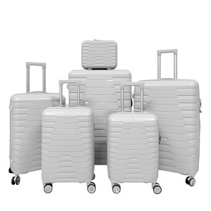 Ensemble de valises de luxe incassables en polypropylène avec serrure TSA, 6 pièces, coque rigide anti-rayures, sacs de voyage pour le tournage - Product Image 4