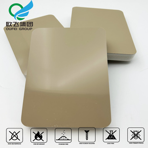 แผ่นโฟมพีวีซีเคลือบเงาสีเบจ 3 ชั้น ผลิตด้วยกระบวนการ Co-extruded กันน้ำ สำหรับตกแต่งภายใน - Product Image 3