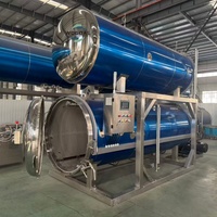 Nieuwe horizontale rotatie autoclaaf voedselsterilisator waterimmersie retort sterilisatiemachine voor ingeblikt vlees