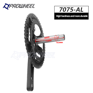 Juego <span class=keywords><strong>de</strong></span> Bielas ProwheelRPT 721 para <span class=keywords><strong>Bicicleta</strong></span> <span class=keywords><strong>de</strong></span> <span class=keywords><strong>Carretera</strong></span>, Doble Biela 110BCD 53/39T 2x11S 170/172.5mm con Plato y Eje <span class=keywords><strong>de</strong></span> Pedalier - Product Image 4