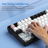 Custom Hot-swappable Three-mode USB C Wired Wireless Mechanical Gaming Rechargeable Programmable RGB Backlight 87 Keys PBT