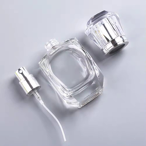 Wholesale 30ml Glass Empty Perfume <b>Spray</b> Bottle <b>Silver</b> Pump Empty Square Glass Perfume Bottle - Product Image 6