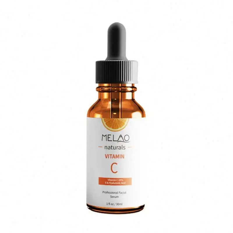 1OZ pele natural Coreia da vitamina C para a cara 20% com ácido hialurónico & soro antioxidante de clareamento antienvelhecimento
