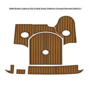 Suelo de EVA tipo teca duradero para yates y embarcaciones, diseño moderno, fácil de instalar, para Rinker Captiva 232 Cuddy de 2000, gran venta - Product Image 2