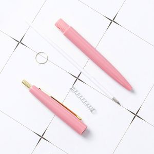 Customized Metal Clip Black <b>White</b> Plastic Ballpoint <b>Pen</b> with Promotional logo - Product Image 3