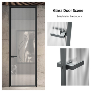 Poignée de porte de passage noire mate pour chambre ou salle de bain - Product Image 3