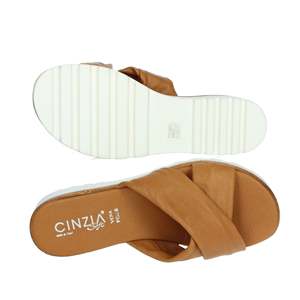 Cinzia Soft Donna Ciabatta Bassa IAF22974 Cuoio Tongs et pantoufles - Product Image 6