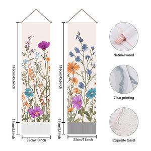 Arazzi appesi a parete verticale lunghi personalizzati di alta qualità stampati Design con nappe per camera da letto e soggiorno - Product Image 3