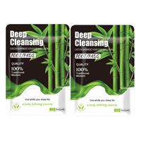 Patchs jetables au vinaigre de bambou pour les pieds, 10 patchs par sachet, sachet noir, logo personnalisé, certifié CE, légers, 4x3x20cm