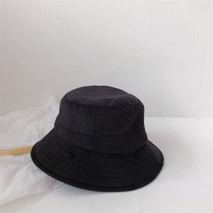 Alta calidad Bady niños sombrero de cubo de pana personalizado Otoño Invierno niños cálido gorra de pescador - Product Image 2