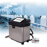 Imprimante jet d'encre CIJ haute vitesse pour le codage de la date de production des aliments et des boissons, codeur de lots industriel pour bouteilles en plastique, certifié CE