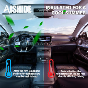 Aishide Usine <span class=keywords><strong>Prix</strong></span> de Gros 2mil Épaisseur 5% VLT <span class=keywords><strong>Voiture</strong></span> Nano Film Céramique Verre Solaire Fenêtre Film <span class=keywords><strong>Teinté</strong></span> Pour <span class=keywords><strong>Voiture</strong></span> - Product Image 4