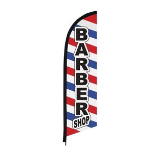 Bannière publicitaire personnalisée pour <span class=keywords><strong>club</strong></span> de sport en plein air Barber Shop Plume Drapeau de plage sans poteau <span class=keywords><strong>Auto</strong></span> - Product Image 5