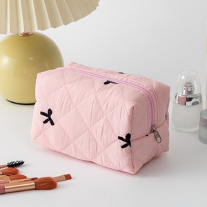 Ensemble de 3 trousses de toilette personnalisées à motif floral bleu, grande trousse de voyage à fleurs bleues, trousse de maquillage en coton <span class=keywords><strong>et</strong></span> polyester - Product Image 3
