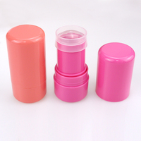 Vente en gros d'étuis vides personnalisés pour baume à lèvres et macaron Récipient à bâtons Tube rond épais en plastique pour rouge à lèvres Emballage pour cosmétiques