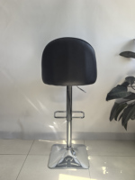 Tabouret de bar pivotant minimaliste moderne, réglable en hauteur (56-77 cm), chaise de comptoir avec dossier et base de 38,5 cm pour petits espaces