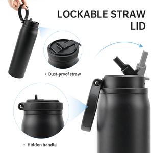 Custom Logo 32oz 1000ml Travel Double Wall Vacuum Flask BPA-Free Leak-Proof Sports Water Bottle stainless steel - Product Image 5