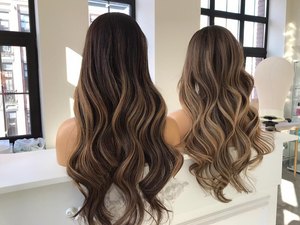 Hot Bán Nổi Bật Màu Sắc Đầy Đủ Ren Tóc Giả Cơ Thể Sóng Lớp Biểu Bì Phù Hợp Thụy Sĩ Ren HD Ren Phía Trước Tóc Giả - Product Image 4