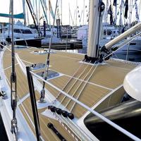 Tapis de sol moderne et lisse pour yacht, en PVC multicouche, imitation bois, imperméable, résistant à l'humidité, antidérapant, résistant à l'usure, pour pont de bateau, système de fixation double clic