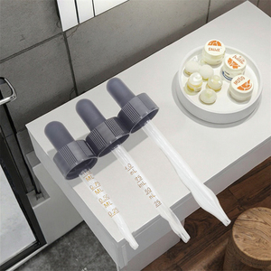 ขวดหยดน้ำมันแก้วด้านบนสีดำ20มม. พร้อมปลอกคอพลาสติกขวดใส่น้ำมันหอมระเหยสำหรับดูแลส่วนบุคคล - Product Image 3