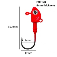 Byloo Simulation poisson leurre longue distance coulée bar hameçon 10g-40g appât souple eau salée eau douce gabarit plomb tête requin