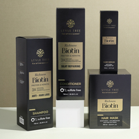 Ensemble shampoing, après-shampoing et sérum capillaire OEM à la biotine anti-chute pour renforcer les cheveux faibles et clairsemés