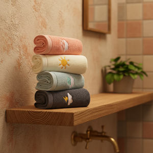 <span class=keywords><strong>Serviette</strong></span> pour enfants avec motif de dessin animé brodé personnalisé, 100% coton tissé, <span class=keywords><strong>serviette</strong></span> de bain douce pour bébé avec logo, ensemble cadeau (OEM/ODM) - Product Image 1