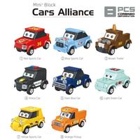 Mini-véhicule de construction en blocs, jouet de collection, série d'assemblage DIY, petite voiture jouet pour enfants, cadeau promotionnel, vente en gros