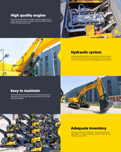 מיני מחפר חדש למכירה רב תכליתי 22 טון 37 טון ציוד בנייה גדול מחפר - Product Image 5