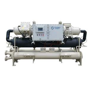 Hy <span class=keywords><strong>meilleur</strong></span> prix refroidisseur d'eau industrielle Machine nouveau 400 Tr 600 tonnes refroidi à l'eau vis refroidi à l'eau refroidisseur à vis avec pompe - Product Image 2