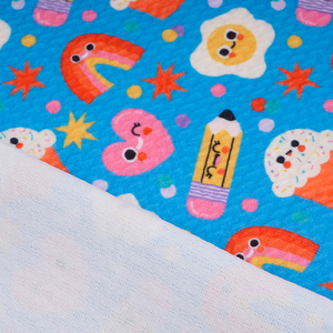 Thời trang tùy chỉnh Liverpool Warp Jacquard Polyester Spandex <span class=keywords><strong>Crepe</strong></span> headbands thiết kế bò in Bullet vải boujee - Product Image 5