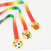 Prix de gros Basketball Soccer Baseball Volleyball Pattern Sport Award Medal Metallic Student Sport Competition Medal Awards