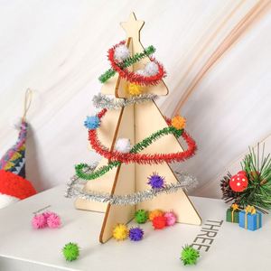 Kit de Bricolage DIY pour Enfants : Mini Sapin de Noël en Bois à Peindre – Décorations en Gros pour Dropshipping - Product Image 1