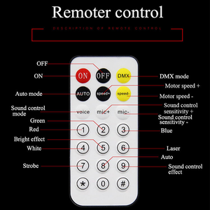 Bola Mágica Púrpura LED Giratoria, Luces de Discoteca, 4 en 1, Estroboscópica, Flash, Activación por Sonido, Láser, Iluminación DJ, ABS, IP44 - Product Image 6