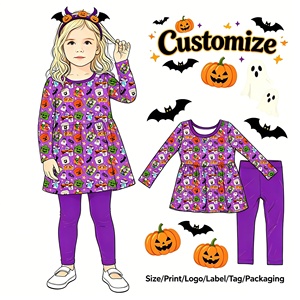 Pijamas de Bambú para Niños de Alta Calidad con Estampado de Halloween, 230 g/m², con Cierre YKK Bidireccional, Marca Whatnot, Gran Venta - Product Image 6