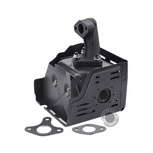 ระบบท่อไอเสียรถจักรยานยนต์เครื่องยนต์เบนซิน GX390 420 รุ่นใหม่เอี่ยม 188F190 ท่อเก็บเสียง 13HP/15HP ท่อไอเสีย ข้อต่อท่อไอเสีย - Product Image 1