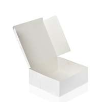 Boîte à gâteaux blanche 10x10x4 pouces, boîtes de boulangerie haut de gamme, une pièce, parfaite pour emballer et vendre des gâteaux, des beignets, des biscuits