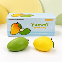 Jouets Squishy en Gros en Forme de Mangue, Jouets à Presser aux Couleurs Changeantes, Jouets Anti-Stress à Rebond Lent, Cadeaux pour Enfants