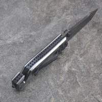 Couteau de poche en alliage de titane Couteau pliant tactique edc de survie en camping en titane