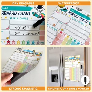 Tùy chỉnh bảng trắng cho trẻ em khô xóa bảng việc vặt biểu đồ trẻ em Toddler từ phần thưởng trách nhiệm hành vi biểu đồ kế hoạch - Product Image 3