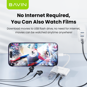 BAVIN Großhandel Otg36 3 in 1 USB 3,5mm Lade übertragung USB c Otg Adapter Anschluss - Product Image 6