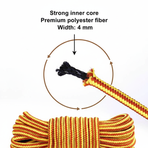 WEGOODZF, cordones <span class=keywords><strong>de</strong></span> poliéster <span class=keywords><strong>a</strong></span> rayas redondos <span class=keywords><strong>de</strong></span> 4MM <span class=keywords><strong>de</strong></span> espesor personalizados <span class=keywords><strong>de</strong></span> alta calidad para exteriores, senderismo, caminar, zapatos y botas <span class=keywords><strong>de</strong></span> trabajo, par - Product Image 3