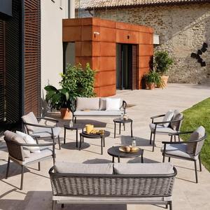 Conjunto de Muebles de Ratán para Patio, Asientos para Exteriores, Diseño Contemporáneo Impermeable para Uso en Villas, Patios y Hoteles - Product Image 4