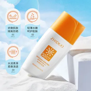 OEM ODM zhiduo 개인 상표 spf50 + PA sunsunblock 보호 피부 선 스크린 수리 보습 선 스크린