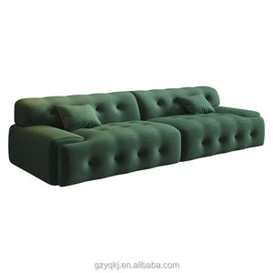 Canapé en tissu Roch Castle minimaliste moderne et design italien, ensemble extensible pour petit salon avec rangée droite célèbre sur Internet - Product Image 6