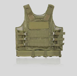 Stock malla Molle chaleco táctico ultraligero transpirable ajustable al aire libre táctico naranja Chaleco de caza para adultos - Product Image 6