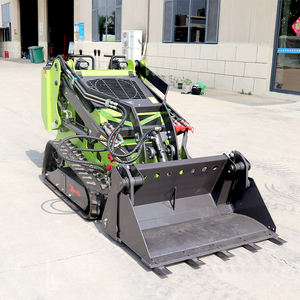 Hydraulic Diesel Mini Crawler Front Loader Skid Steer Loader <b>Track</b> Loader Honda Engine <b>Pump</b> High Efficiency 1 Year 0.2m3 Bucket - Product Image 2