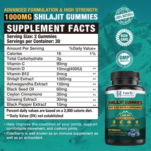 Gomitas de Shilajit de Marca Privada ODM/OEM, Suplemento Enzimático de Shilajit Puro del Himalaya con Ácido Fúlvico y Más de 85 Minerales Traza para Hombres y Mujeres - Product Image 5